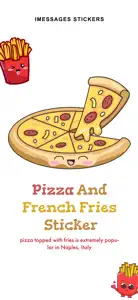 Pizza and French Fries Sticker screenshot #1 for iPhone