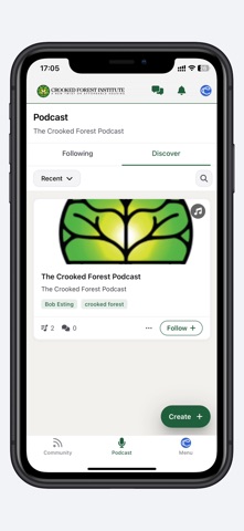 Crooked Forest Community App iPhone screenshot