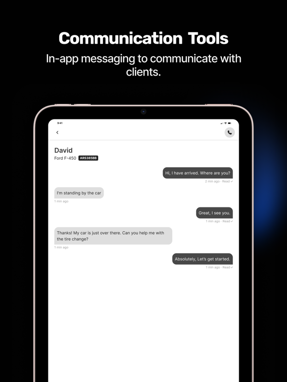 TowMe - Driver iPad screenshot 4 - Travel app