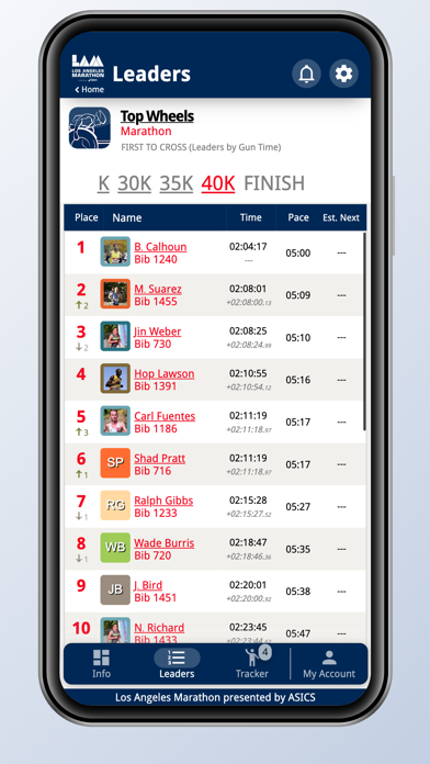 2025 LA Marathon Screenshot