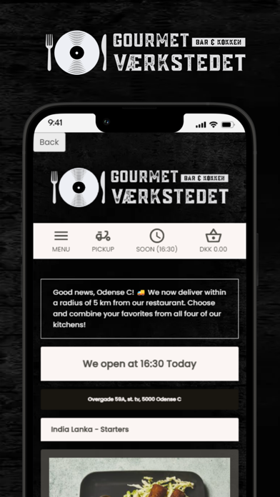 Gourmet Værkstedet Screenshot