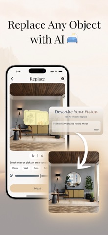AI Interior Design ~ AmazeHome iPhone screenshot