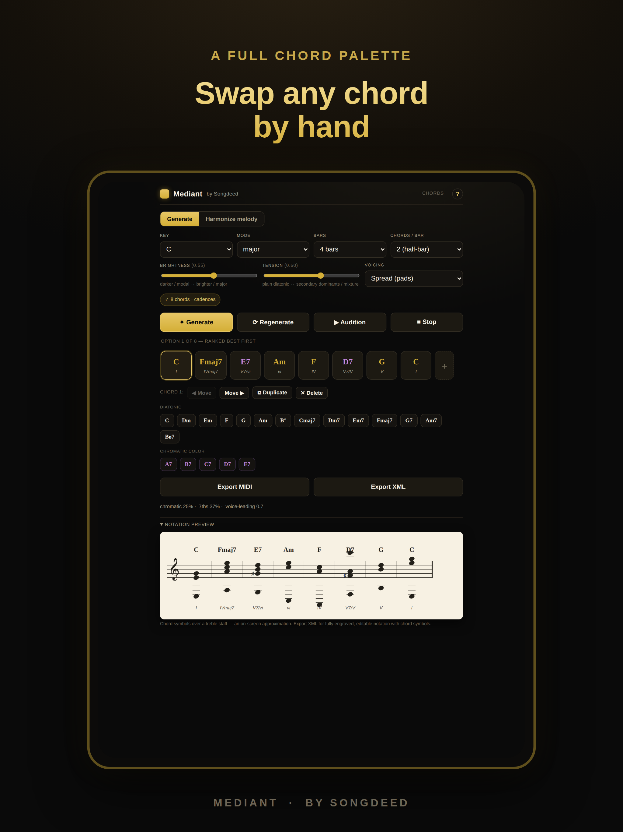 Mediant: Chords & Harmonize screenshot 8