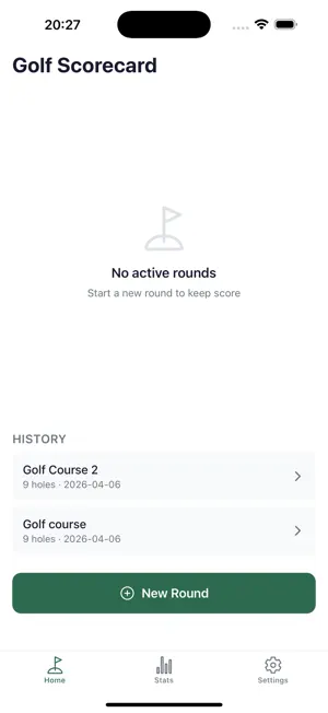 Golf Scorecard+ screenshot 1