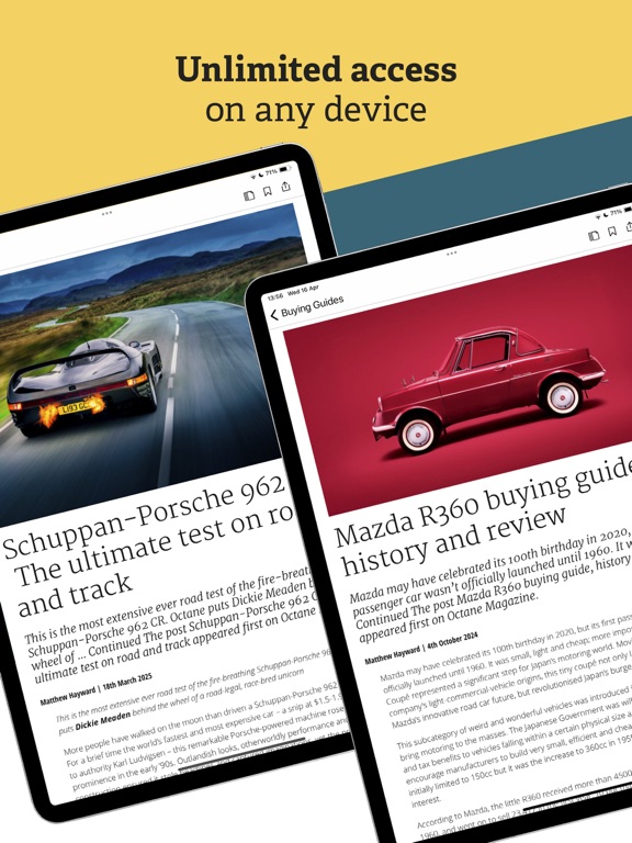 Octane Magazine iPad app afbeelding 5