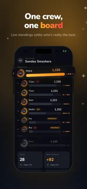 Rivals: Padel Scores & Stats screenshot 1