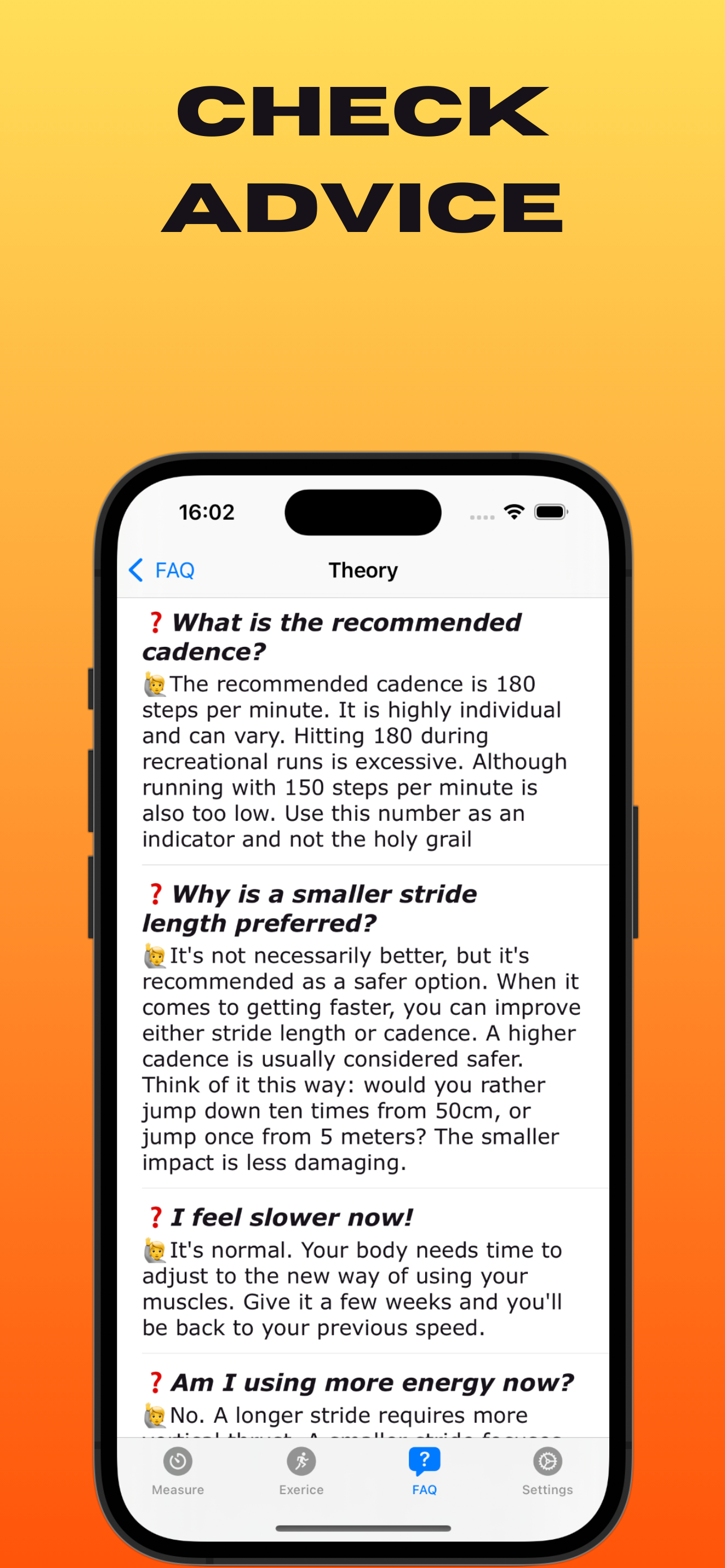 Cadence coach: jogging help