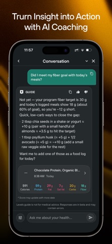 Levels - Metabolic Health iPhone screenshot