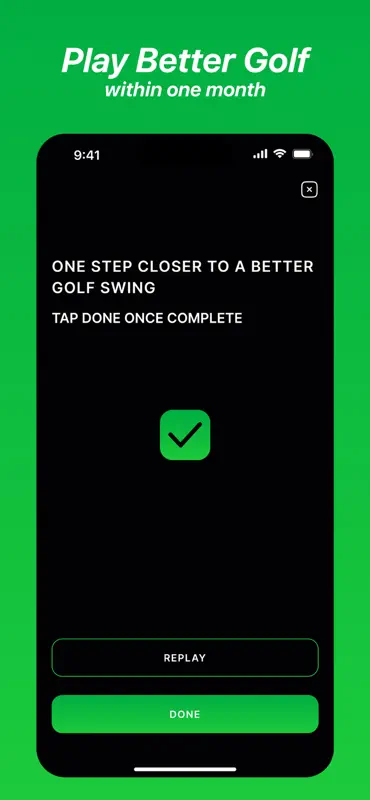 SwingFeel: home golf drill app screenshot 6 of 6