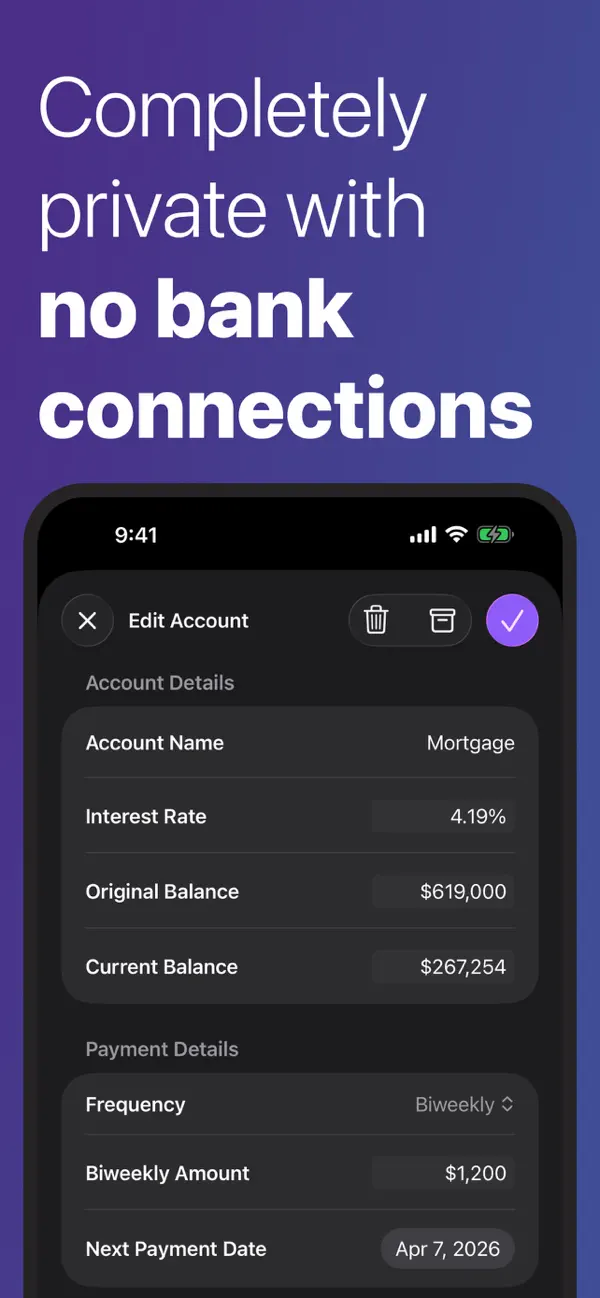 Screenshot #3 pour Debt Zero: Payoff Planner