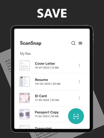 SnapScan: Document Scanner PDF iPad screenshot