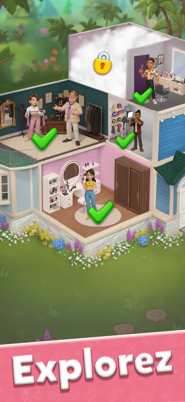 Glow Tales: Merge & Makeover [ Debug Menu ] screenshot 5 - iOS game interface