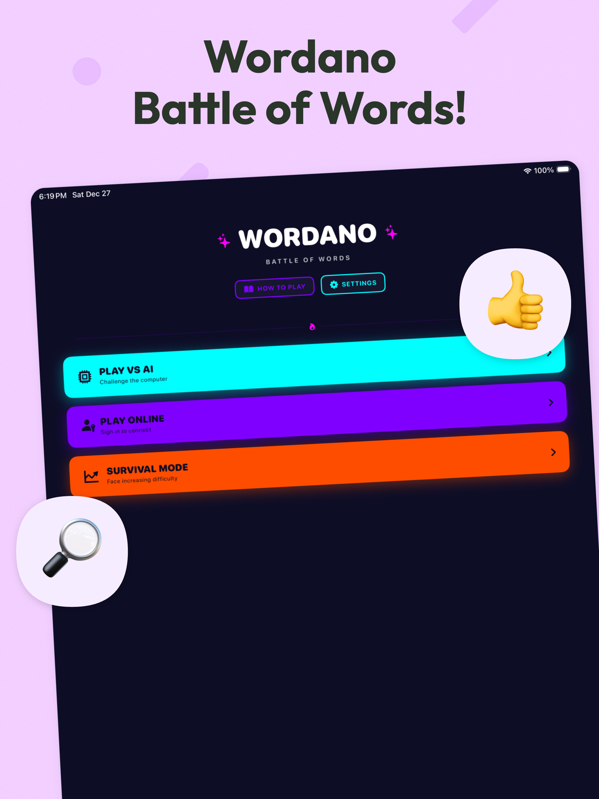 Wordano - Battle Word Game