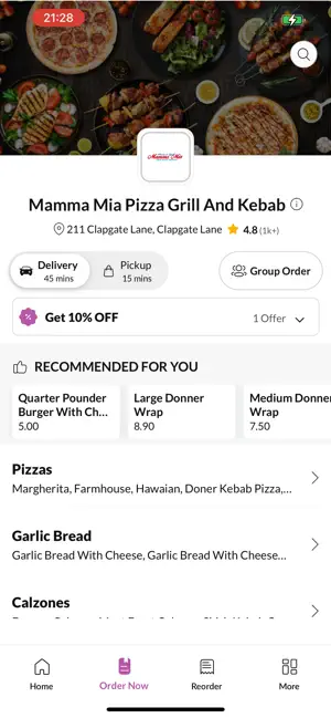 Mamma Mia PizzaGrill And Kebab screenshot 2
