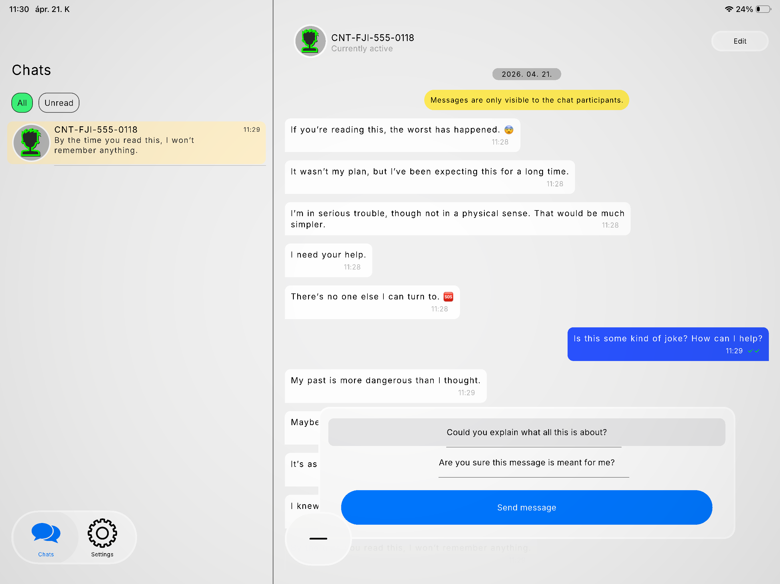 The Chat: Lost Identity