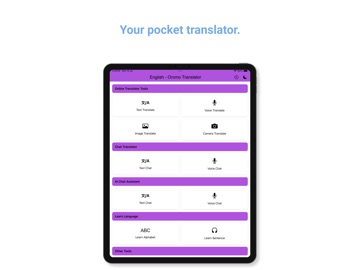 English - Oromo Translator iPad screenshot