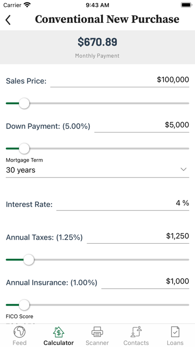 MV Mortgage Screenshot