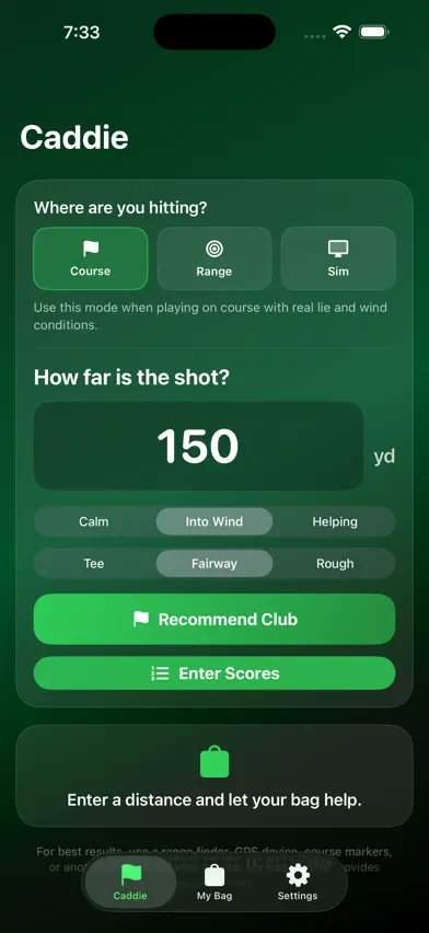 MyBagCaddie screenshot 3