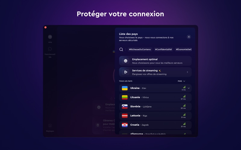 Screenshot #3 pour ClearVPN - VPN Rapide et Sûr