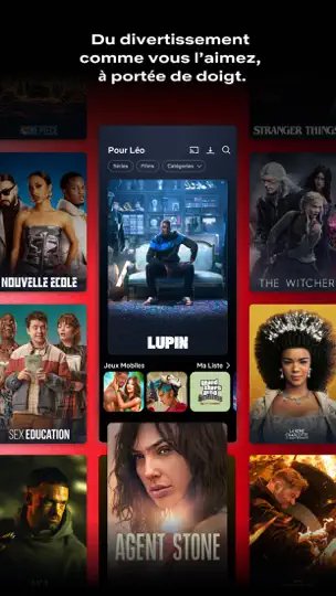 Capture d'écran de Netflix sur iPhone 7