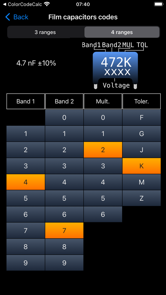 #7. Electronic Component Codes (iOS) 게시자: ALG Software Lab