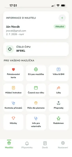 Captura de pantalla de Veterinární Průkaz en iPhone 4