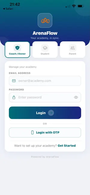 ArenaFlow screenshot 1