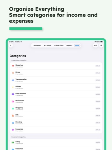 Checkbook -Budget & Expenses 2 iPad screenshot