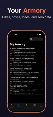 Zima: Ballistics Calculator Screenshot 6 of 10