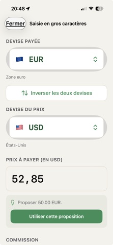 RenduMonnaie screenshot