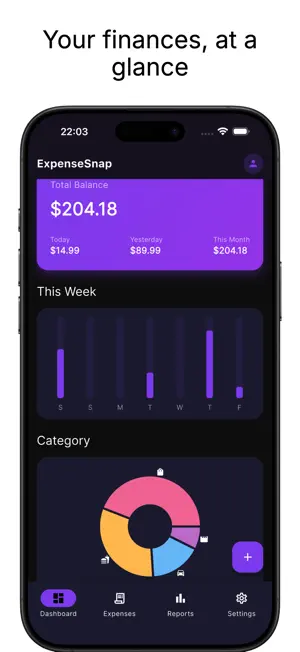 ExpenseSnap Budget Tracker screenshot 1