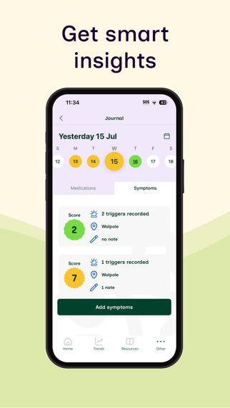 Allergy Buddy: Pollen Tracker iPhone screenshot