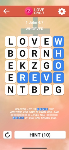 Bible Word Search Pro iPhone screenshot