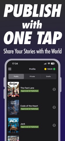 Jupi Novels & Audiobooks iPhone screenshot