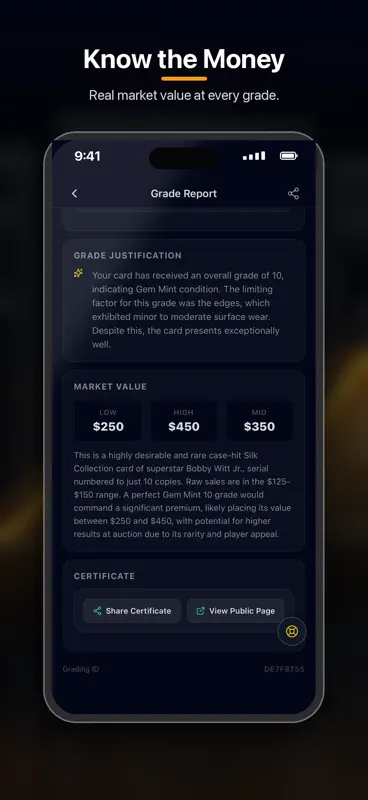 CardGrade.io: AI Card Grader screenshot 7 of 8