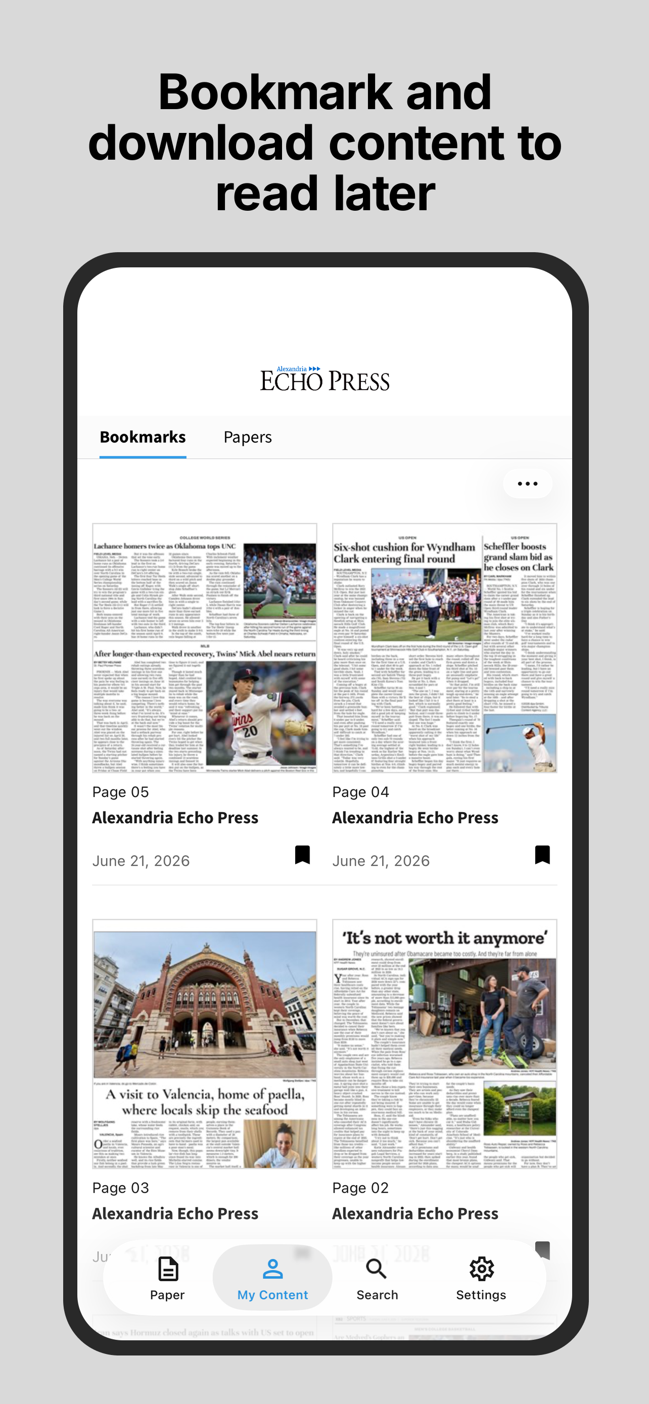 Alexandria Echo Press E-Paper screenshot 5