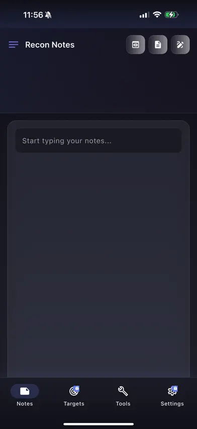 ReconPad screenshot 2