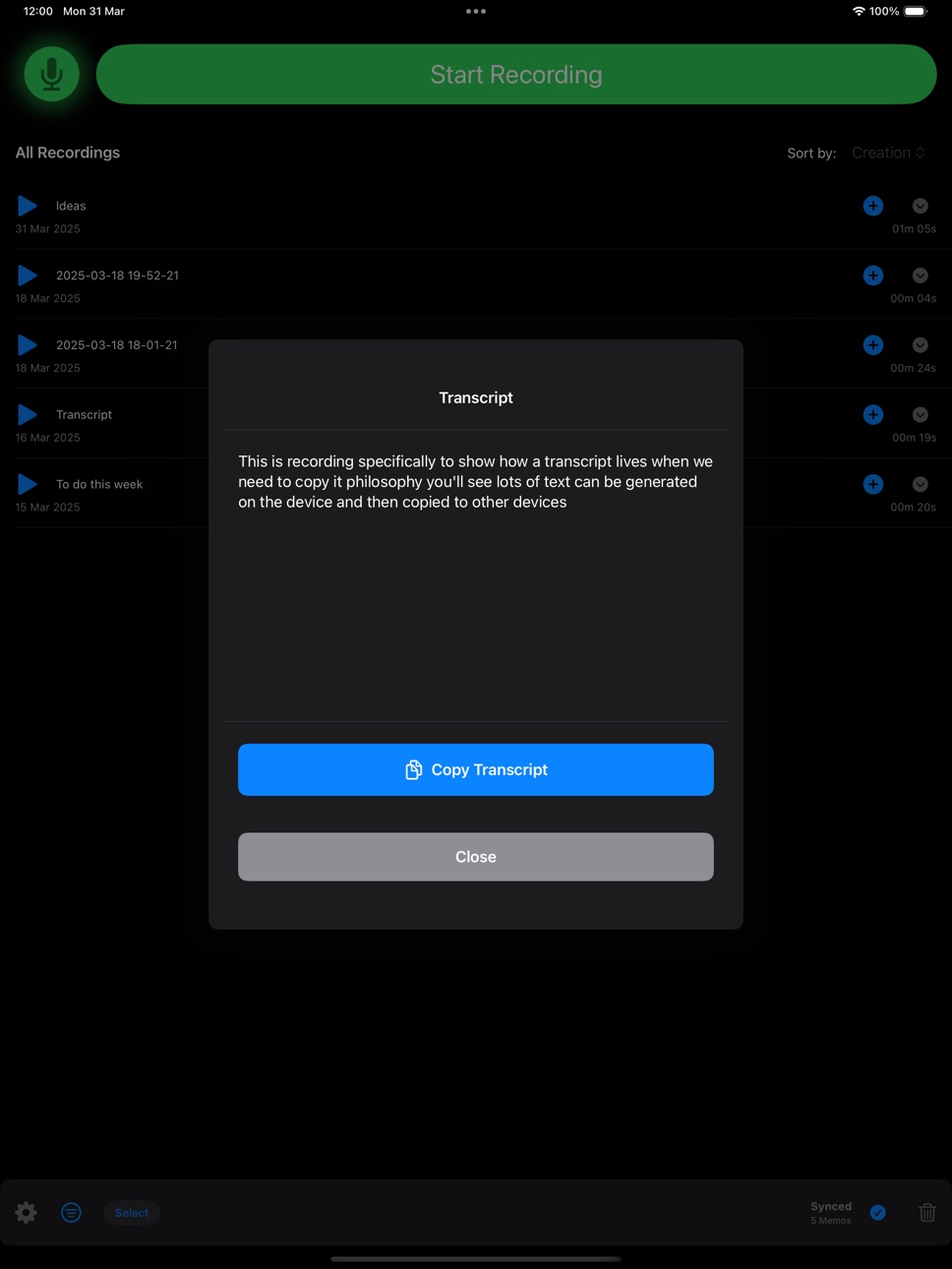iPad screenshot