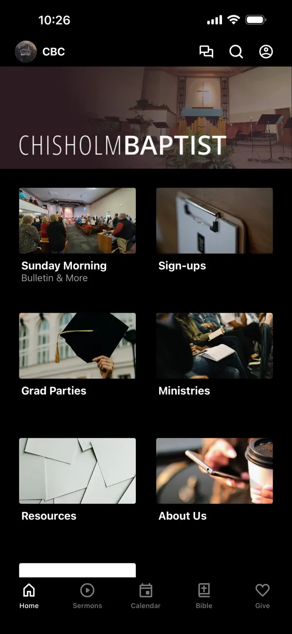 Screenshot #1 pour Chisholm Baptist Church
