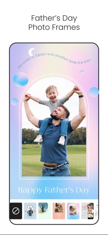 Father's Day Frames & Cards iPhone screenshot