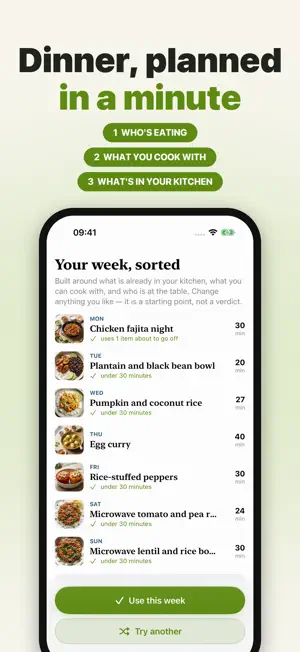Mealtide — Family Meal Planner screenshot 1