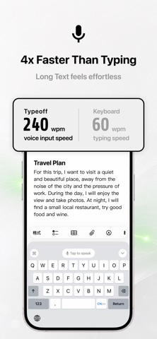 Typeoff - AI Voice Keyboard Screenshot 2 of 6