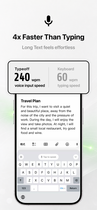 Typeoff - AI Voice Keyboard Screenshot 2 of 6
