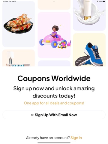 Coupons Worldwide ipad screenshot 2