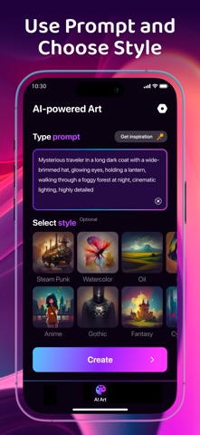 AI Video & Art Generator - AVI iPhone screenshot