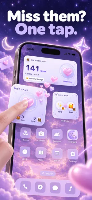 Midnight: Couple Widget, Games screenshot 3