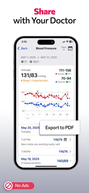 Notes+Reports for Apple Health screenshot 2