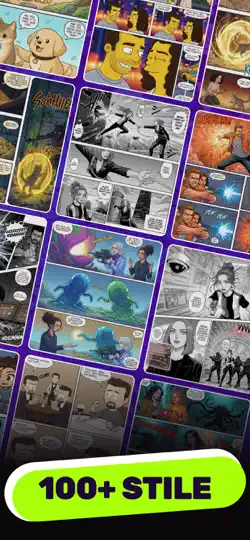 Screenshot von ComiX: AI Comics Book Maker auf dem iPhone 4