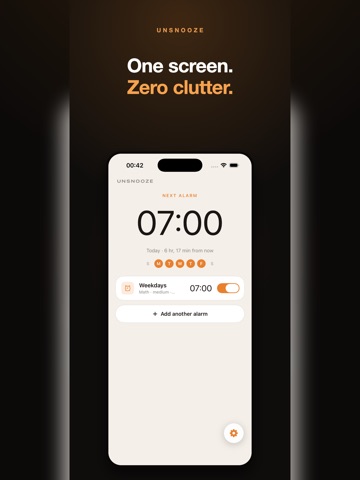 Unsnooze: Math Alarm Clock iPad screenshot