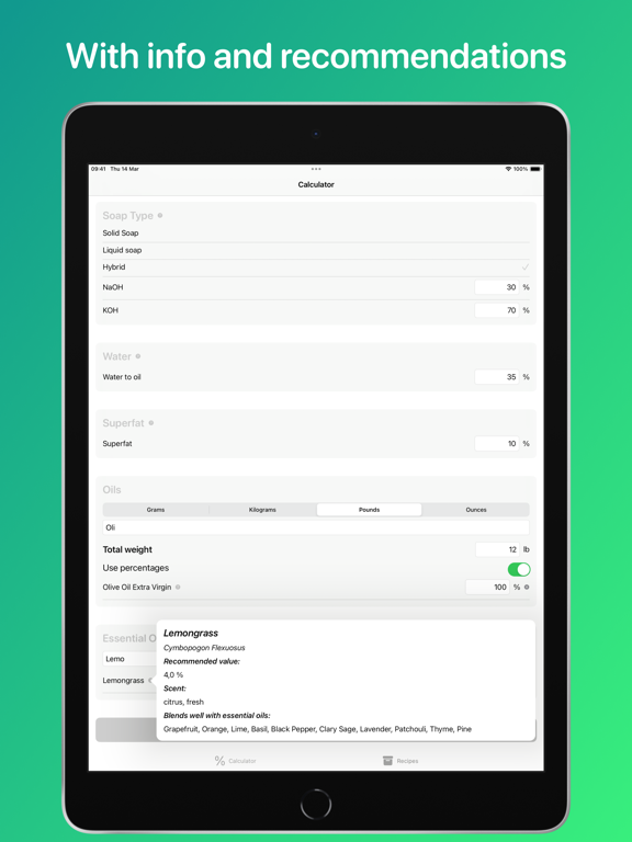Make Soap iPad screenshot 6 - Utilities app